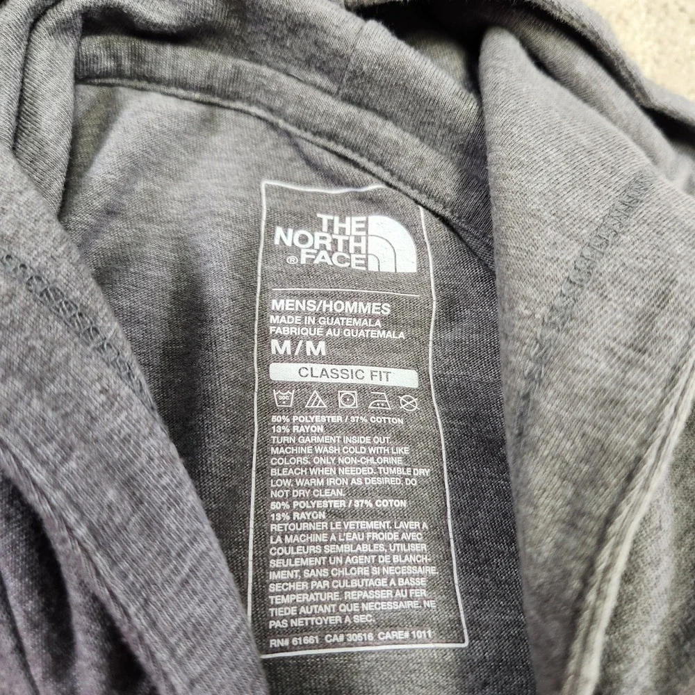 North Face‎ Hoodie Men Medium Classic Fit Lightweight Stretch Gray Athleisure